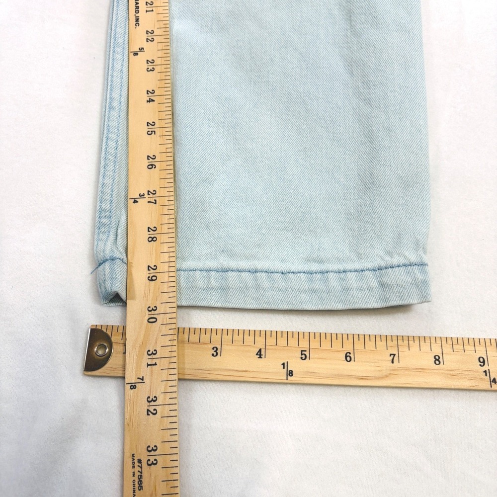 Hollister Ultra High-Rise Dad Jean Light Wash Cargo Denim W26 L31 Size 3R - Picture 6 of 7